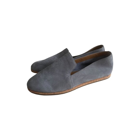 AEROSOLES Slate Blue Gray Leather Comfort Flats Size 6.5 - Picture 8 of 8